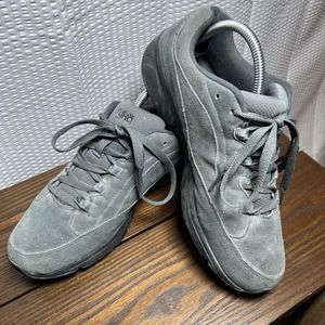 Ryka Catalyst 3 Gray Leather Suede Shoes Sneakers Women's Size 10 M EUR 42 Lace